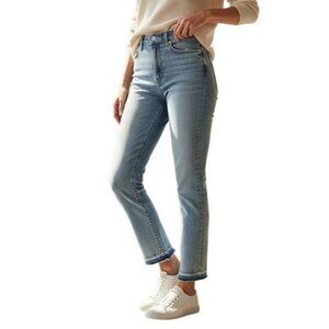 FRAME Le High Straight Cosette Released Hem Jeans Size 25 NWT 27” Inseam